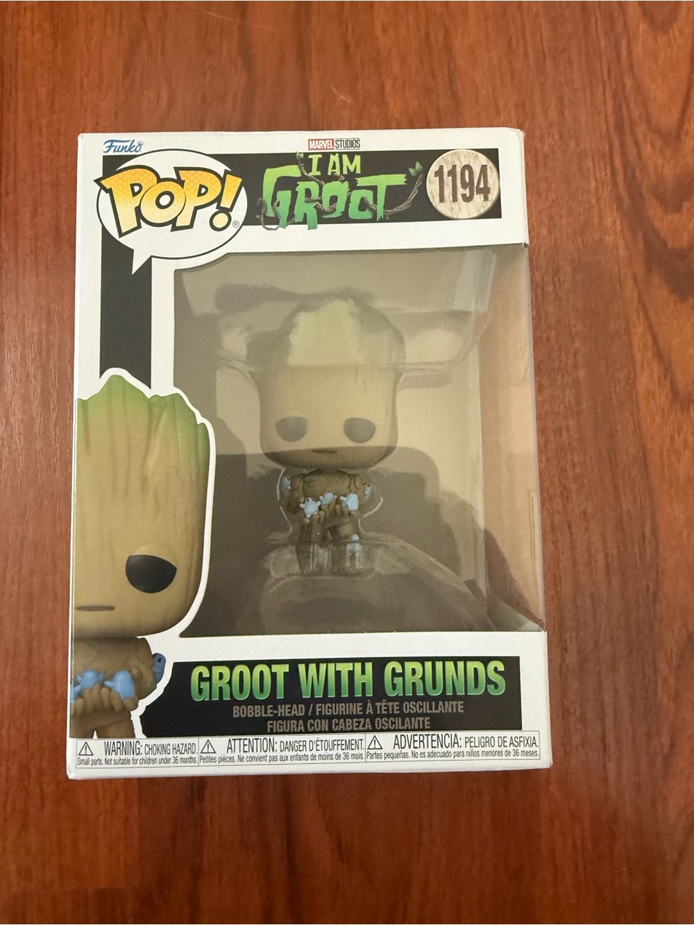 Funko Pop! Groot With Grubbs #1194 - Green Brown Collectible